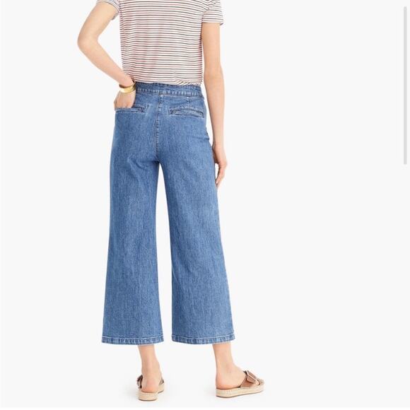 J Crew Point Sur high rise wide leg crop jeans - Picture 2 of 10